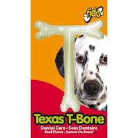 Fido Texas T-Bone Dog Dental Chew Toy Beef - 3 Sizes image
