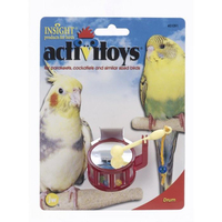 JW Pet Insight Activitoys Drum Bird Toy for Small Birds image