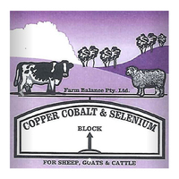 Farm Balance Copper Cobalt & Selenium Cattle & Horses Salt Lick Block 18kg image