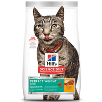 Hills Adult Perfect Weight Dry Cat Food Chicken - 3 Sizes image