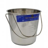 Zeez Stainless Steel Round Bucket Pail for Food & Water Carrier - 3 Sizes image