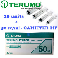 Terumo Syringe Catheter Tip 20 Units 50ml Hypodermic  image