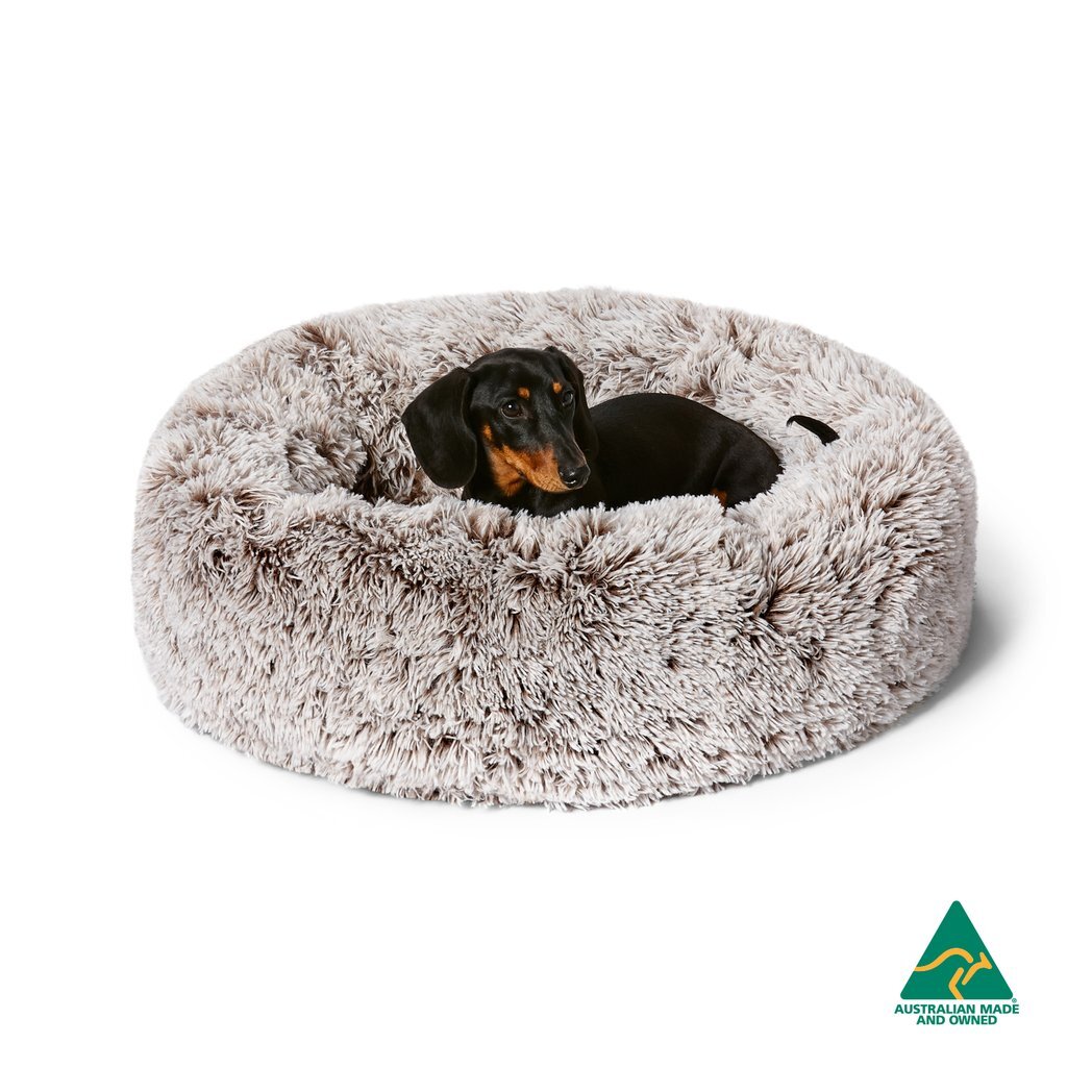 Calming cuddler dog bed sale