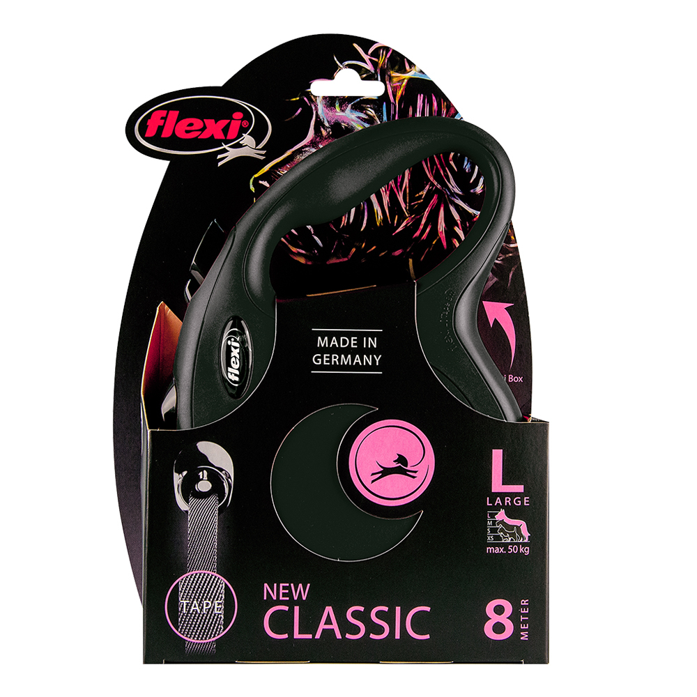 8m retractable online tape dog lead