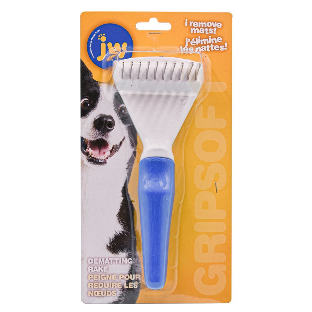 Gripsoft Dematting Rake Stainless Steel Mat Removal For Dogs