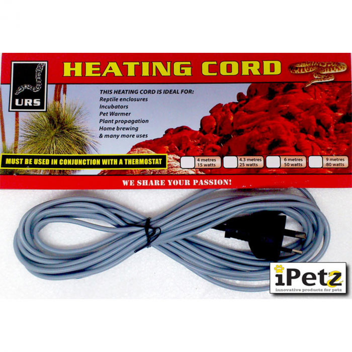 URS Reptile Enclosure Incubator Heating Cord 4 Options