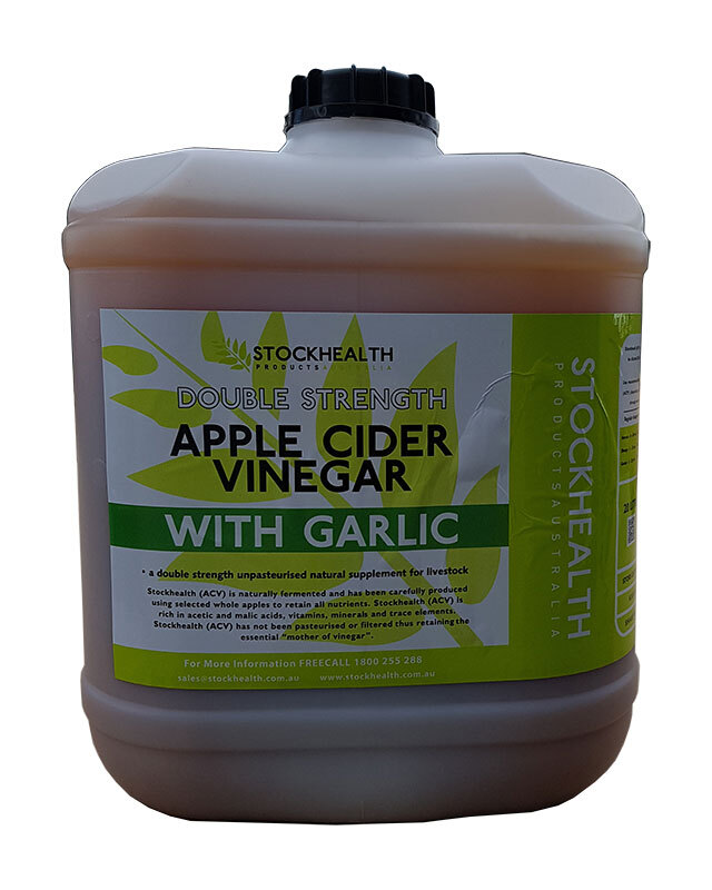 Stockhealth Apple Cider Vinegar Double Strength w/ Garlic for Livestock