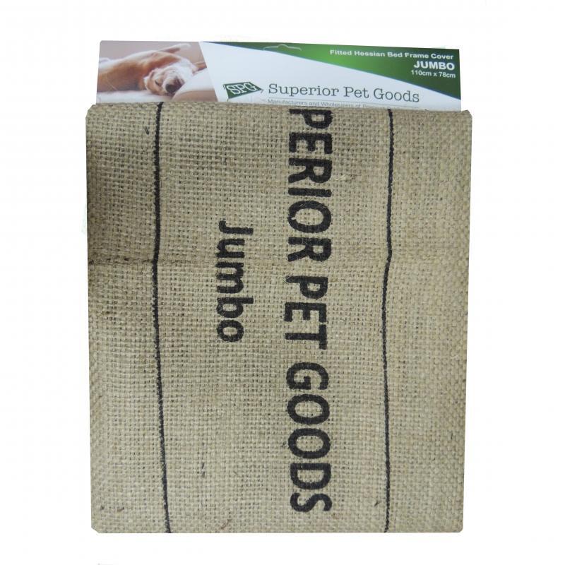 Superior Pet Fitted Hessian Dog Bed Replacement Cover 5 Sizes