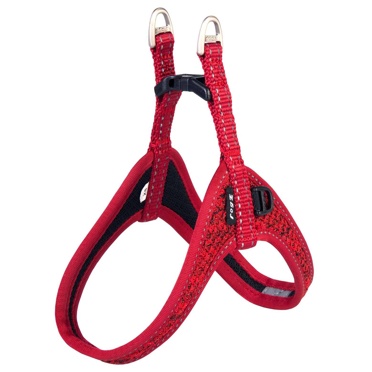 Rogz FastFit Reflective Dog Safety Harness Red 7 Sizes