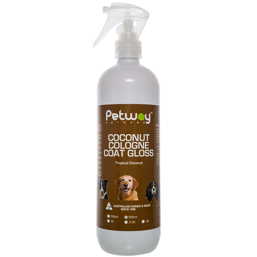 Petway Petcare Coconut Coat Gloss Dog Cologne Spray 2 Sizes