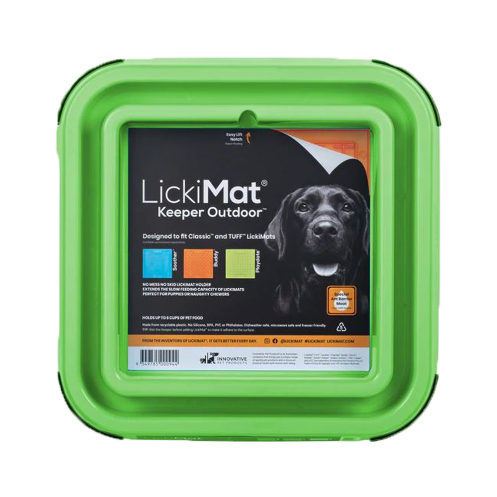 LickiMat Outdoor Keeper NonSkid Dog Slow Feeder Mat Holder 5 Colours