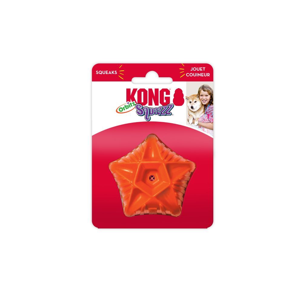 KONG Dog Squeezz® Orbitz Ball Toy Assorted - 2 Sizes - Kong