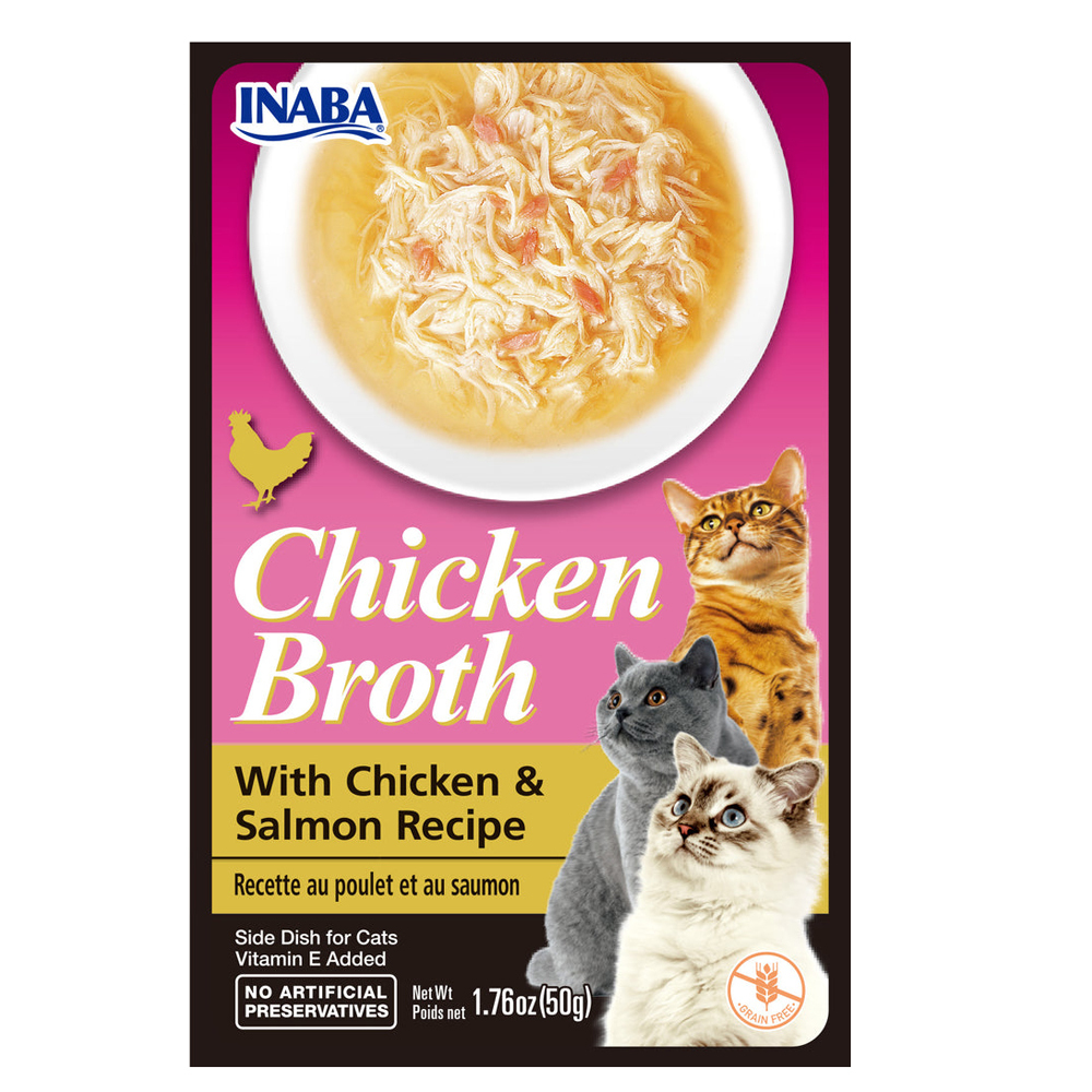 Inaba Chicken Broth w Chicken Scallop Recipe Wet Cat Food 6 x 50g