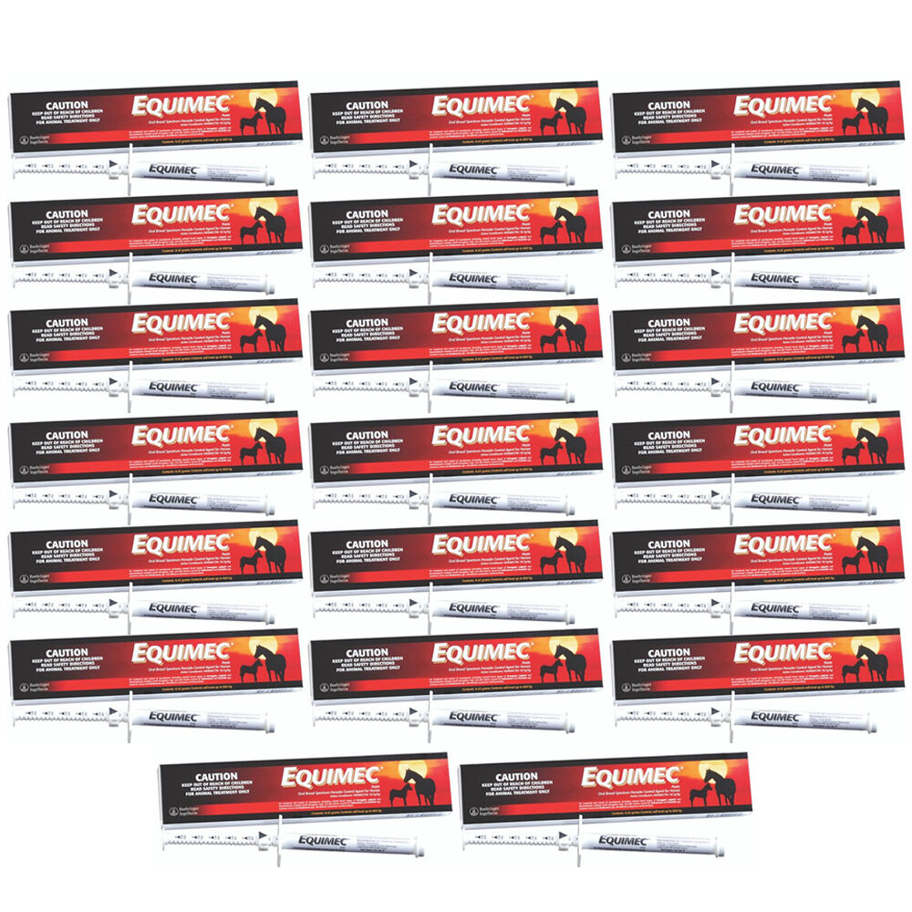 20 x Equimec Broadspectrum Wormer Parasite Control Horse Summer Sore 6.42g