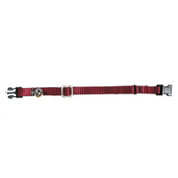 Prestige Pet 3/8 Inch Adjustable Cat Collar Burgundy 13-25cm image