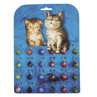 Prestige Pet Cat Bell Round Collar & Leash Accessories Card of 24 12mm image