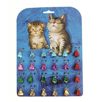 Prestige Pet Cat Bell Shaped Collar & Leash Accessories Card of 24 12mm image