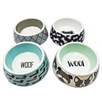 Simply Dog Printed Pattern Melamine Pet Dog Bowl Carton of 48 image