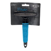 Zeez Comfort Single Row Rotating Teeth Undercoat Rake 20 Teeth for Cats & Dogs image