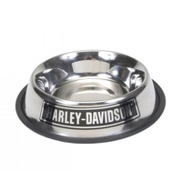 Harley Davidson Stainless Steel Non-Skid Dog Bowl Small image