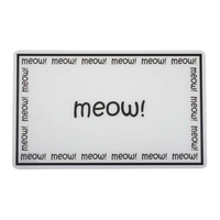 Petrageous Meow Print Pet Placement Mat 29 x 48cm  image