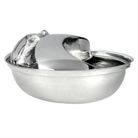 Pioneer Pet Stainless Steel Pet Fountain Raindrop Style 1.77L image