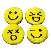 Huds & Toke Emoji Cookie Gourmet Dog Treat 4 Pack  image