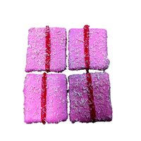 Huds & Toke Strawberry & Coconut Stripes Dog Treats Bulk Box 40 Pack 6cm image
