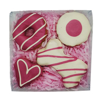 Huds & Toke Pink Cookie Mix Dog Treat Gift Box 4 Pack image