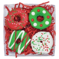 Huds & Toke Horse Christmas Donut Gift Box Pet Tasty Treats 4 Pack image