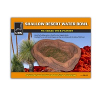 URS Shallow Realistic Red Desert Water Bowl for Smaller Animals image