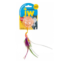 JW Pet Cattaction Lattice Ball w/ Tail Interactive Play Cat Toy image