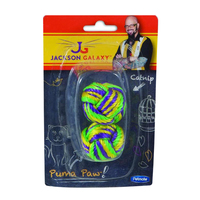 Petmate Jackson Galaxy Puma Paw Ball w/ Catnip Cat Toy 2 Pack image