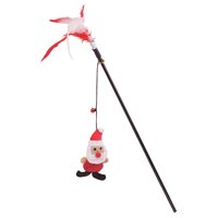 Our Pets Holiday Snag-Ables Jolly Pal Santa Wand Cat Toy 45.5cm image