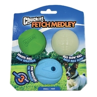 Chuckit Fetch Medley Interactive Play Dog Toy 3 Pack 5cm Small image