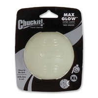 Chuckit Fetch Games Max Glow Ball Interactive Pet Dog Toy 9cm XL image