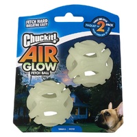 Petmate Chuckit Max Glow Air Fetch Interactive Dog Toy Small 5cm 2 Pack image