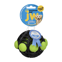 JW Pet Arachnoid Ball Dog Squeaker Toy Assorted Medium image