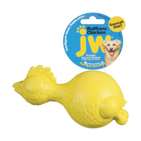 JW Pet Ruffians Chicken Squeaker Dog Toy Medium 16cm image