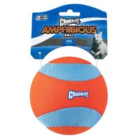 Chuckit Amphinious Mega Ball Interactive Dog Toy Bright Orange 11.4cm image