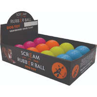 Scream Rubber Ball Counter Display Interactive Play Dog Toy Assorted 20 Pack 5cm image