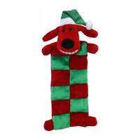 Multipet Christmas Loofa Santa Dog Bed Squeaker Mat 33cm image