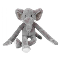 Multipet Swinging Safari Elephant Plush Dog Squeaker Toy 56cm image