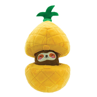 HugSmart Puzzle Hunter Fruity Critterz Pineapple Dog Squeaker Toy image