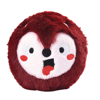 HugSmart Super Ball Zoo Ball Fox Interactive Plush Dog Squeaker Toy 10cm image