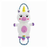HugSmart Rope Funz Melody Bros Fairytale Store Unicorn Plush Dog Squeaker Toy image