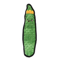 HugSmart Fuzzy Friendz Squeakin Vegetable Pickle Plush Dog Squeaker Toy image
