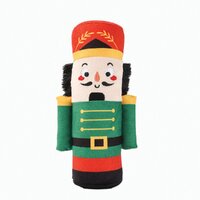 HugSmart Fuzzy Friendz Happy Woofmas Nutcracker Dog Squeaker Toy 24 x 12 x 7cm image