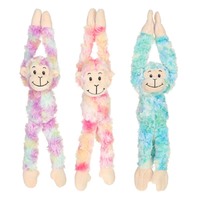 Prestige Pet Snuggle Pals Plush Tie Dye Monkey Dog Squeaker Toy Assorted (SPECIAL) image