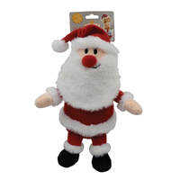 Snuggle Pals Christmas Santa Interactive Pet Dog Squeaker Toy image